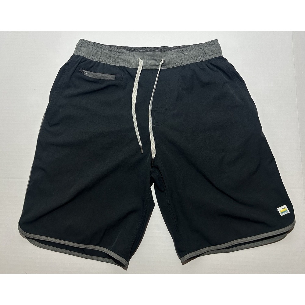 Vuori Banks Shorts Mens Small Black Unlined Active Workout Stretch Gym Fitness